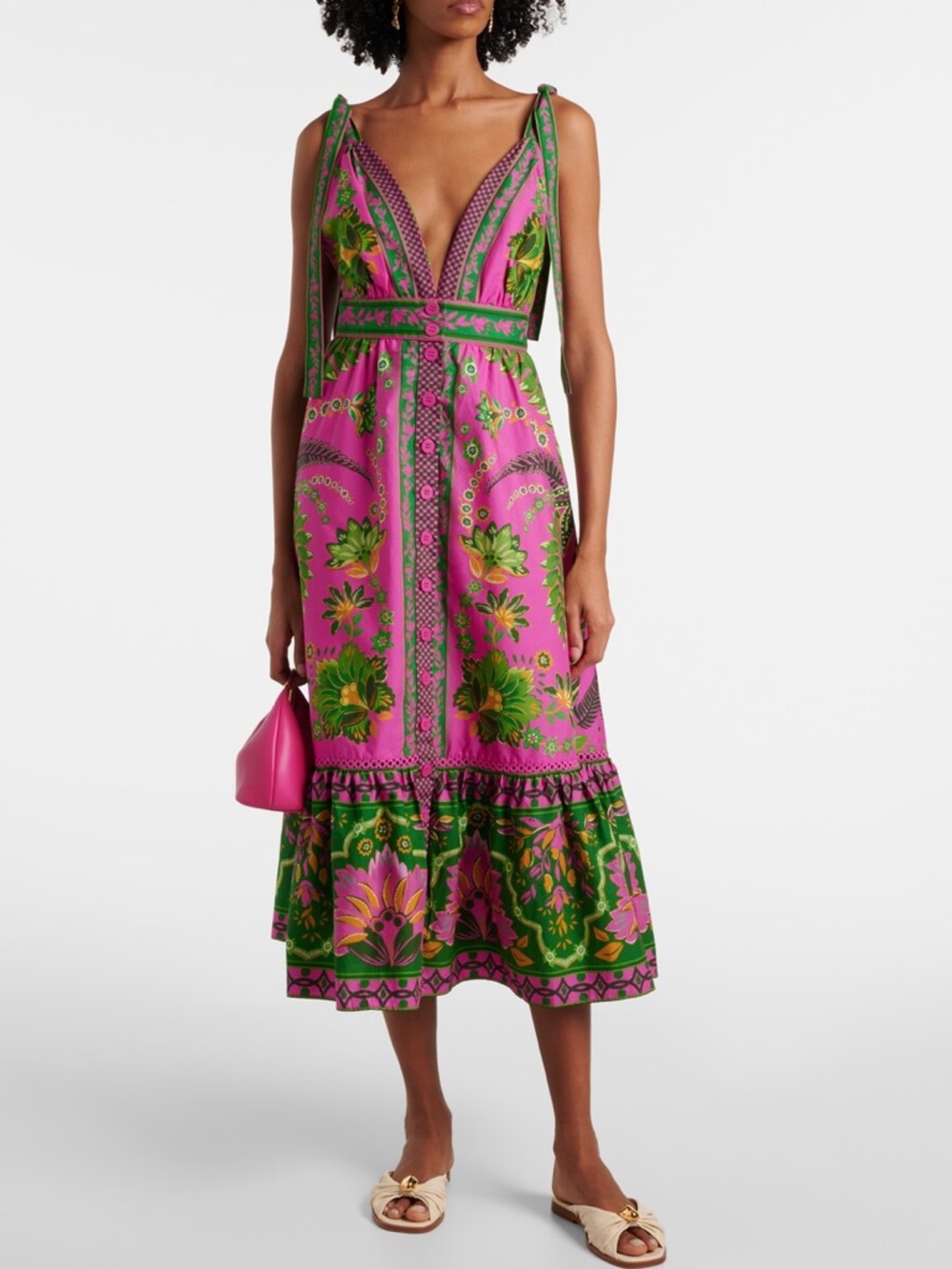 FARM Rio Ana Tapestry Midi Dress Size XL NWT - Picture 11 of 14